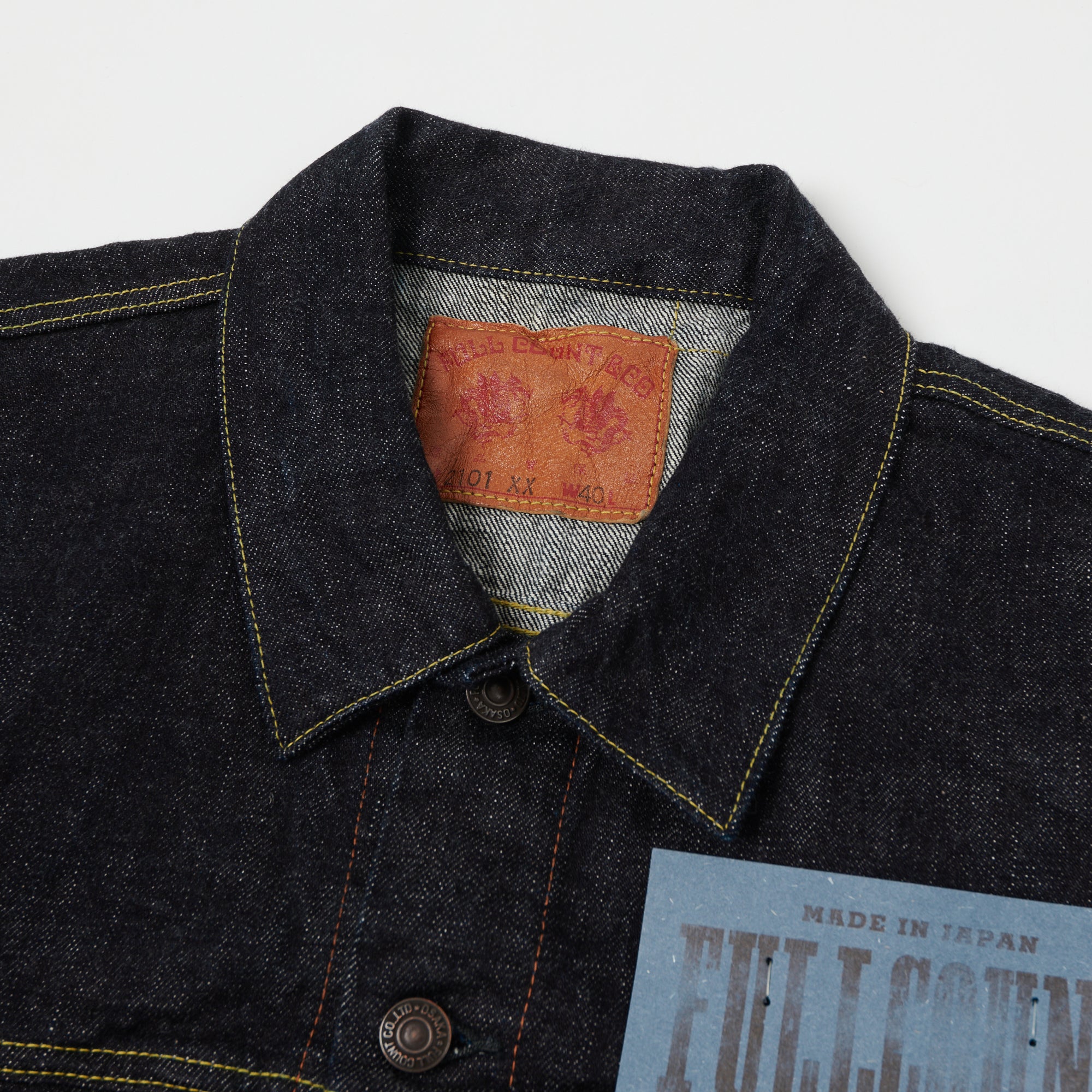 FULLCOUNT 2101XX 15.5oz Type III Denim Jacket - One Wash – SON OF