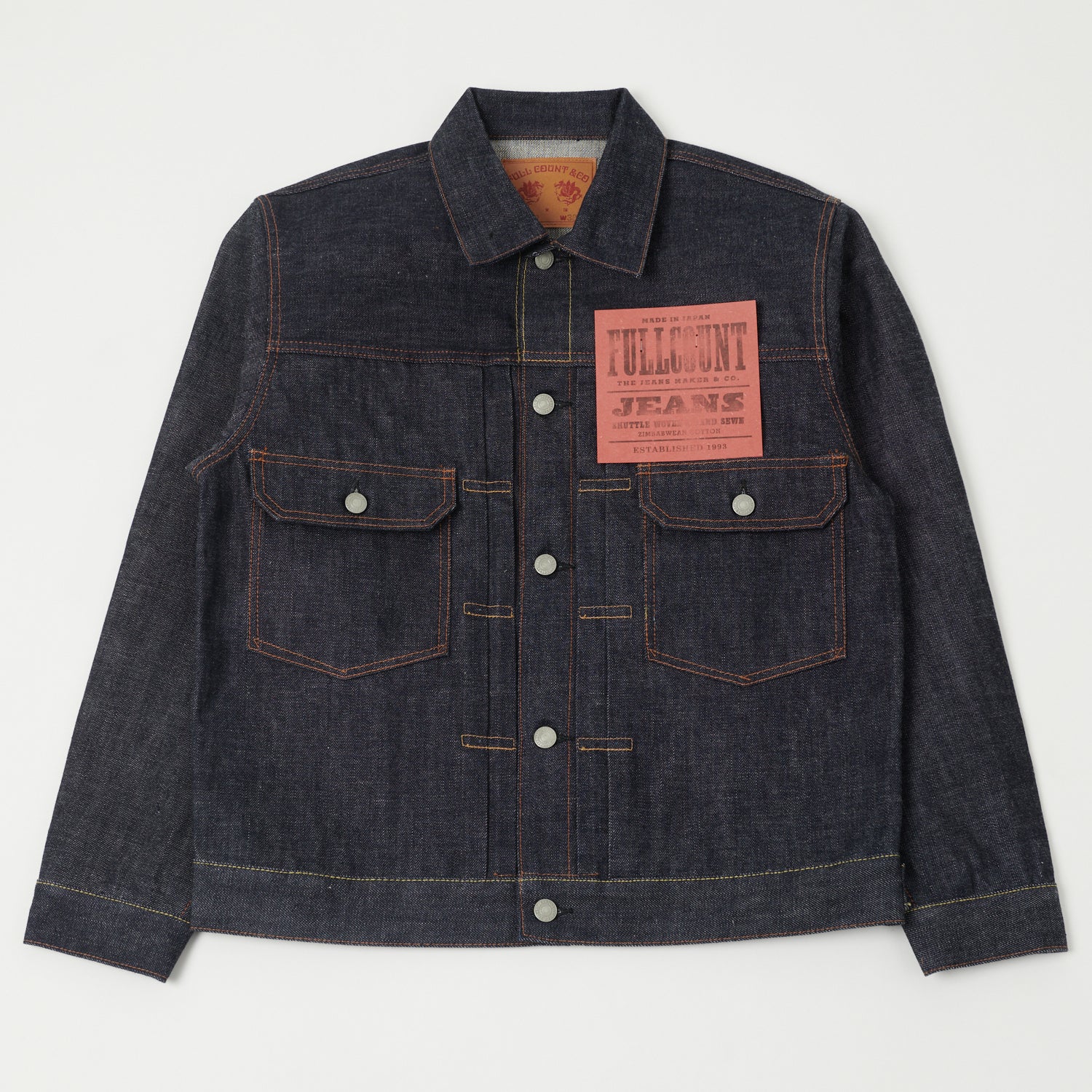 FULLCOUNT 2102 13.7oz Type II Denim Jacket - Raw