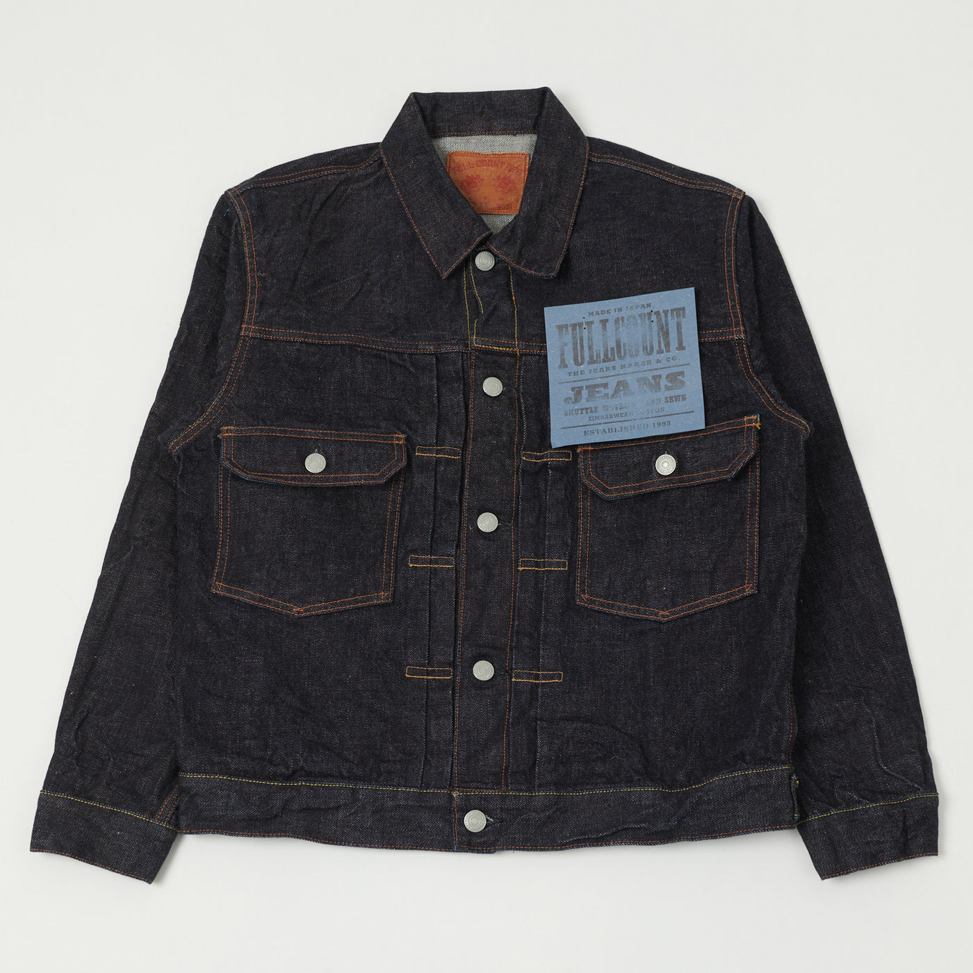 FULLCOUNT　Lot 2102 XX one washed 2102XX - Type 2 Denim Jacket - – FULLCOUNT