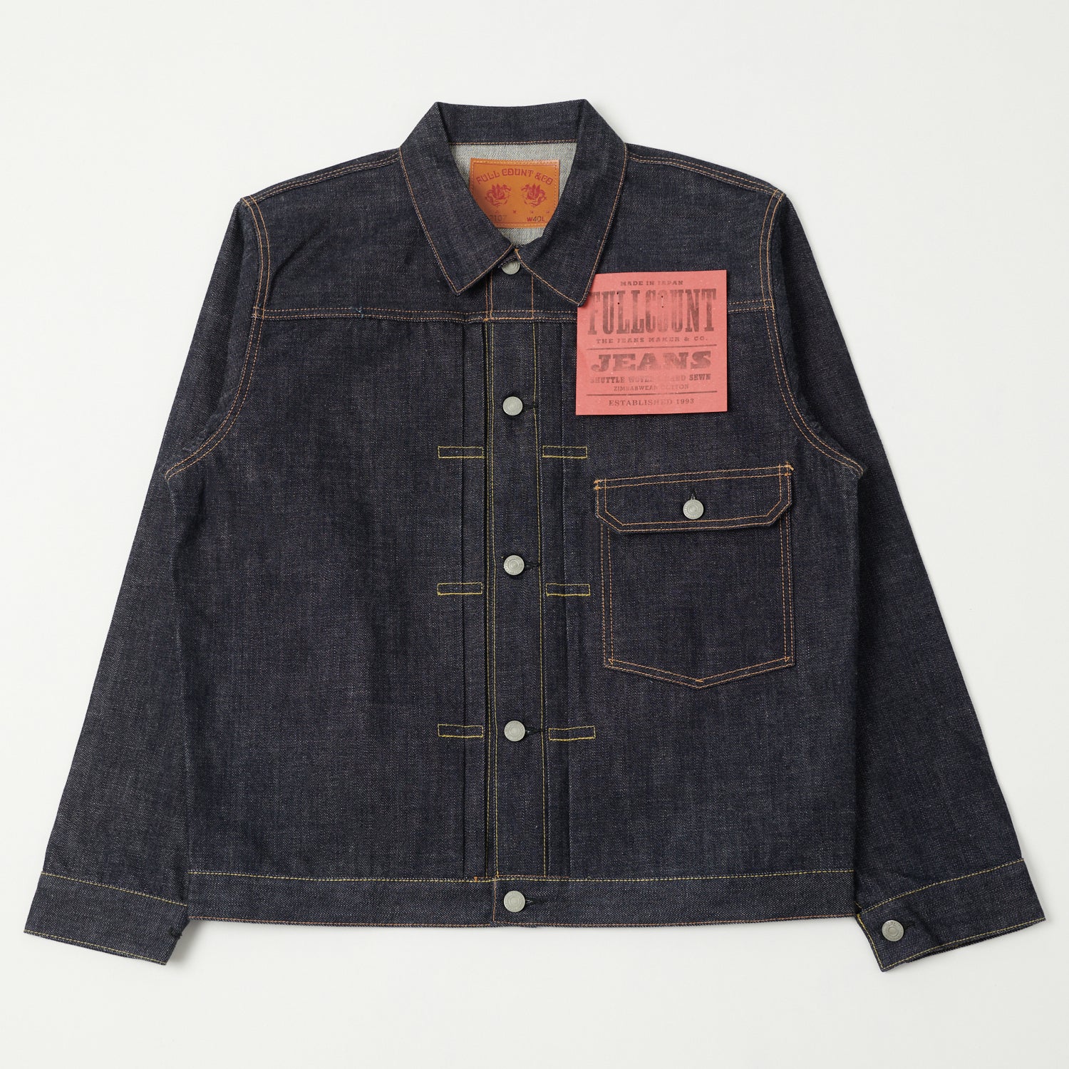 FULLCOUNT 2107 13.75oz Type I Denim Jacket - Raw