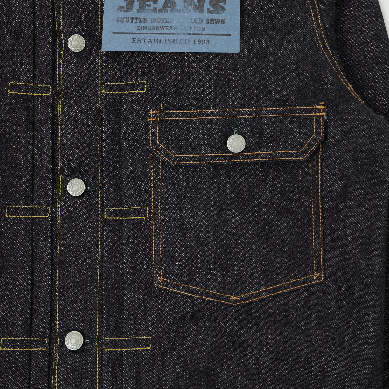 FULLCOUNT 2107XX 15.5oz Type I Denim Jacket - Raw