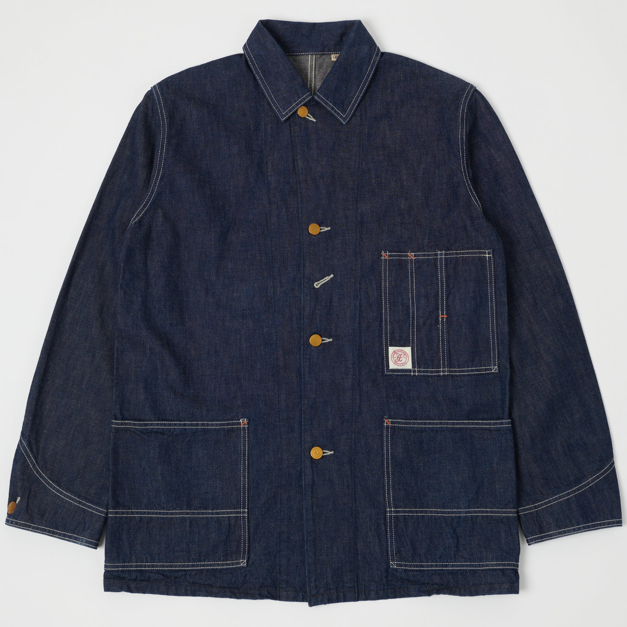 FULLCOUNT 2875 Denim Coverall Jacket - One Wash