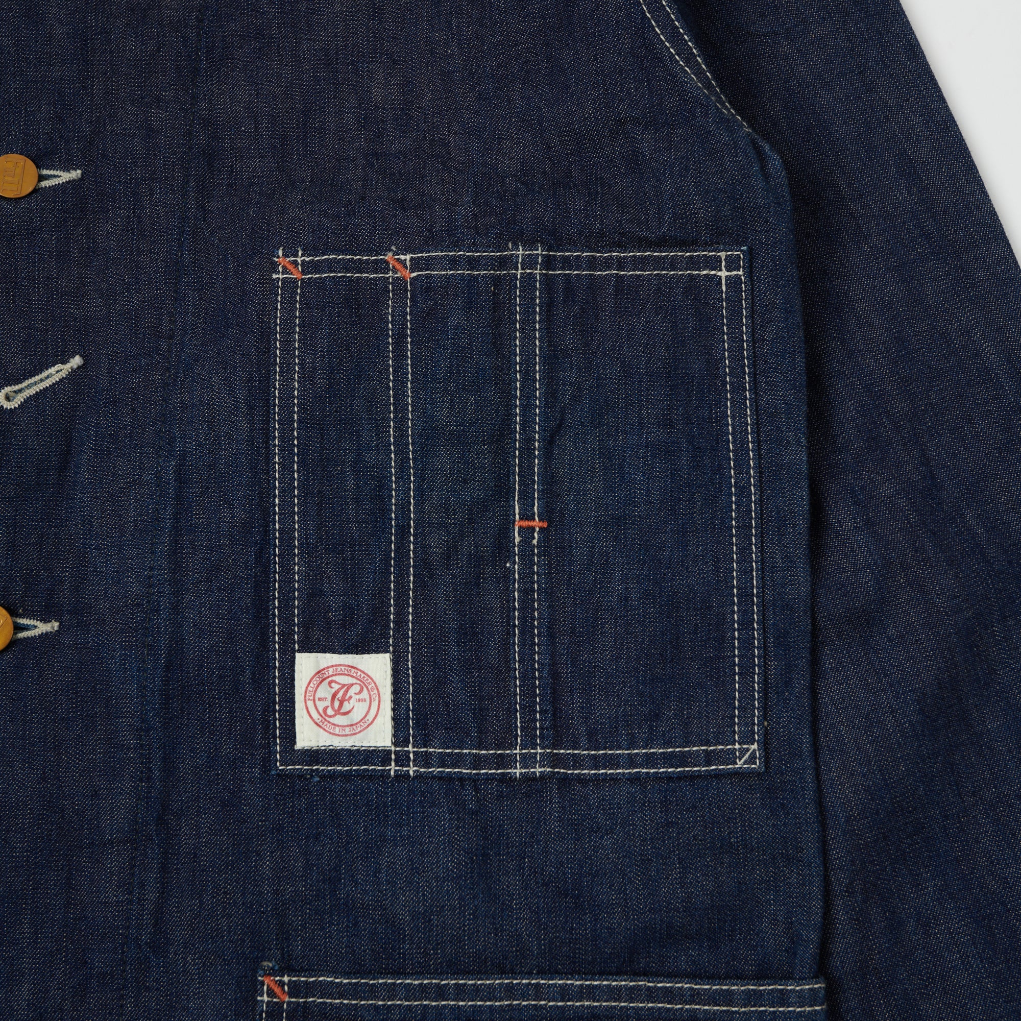 FULLCOUNT 2875 Denim Coverall Jacket - One Wash