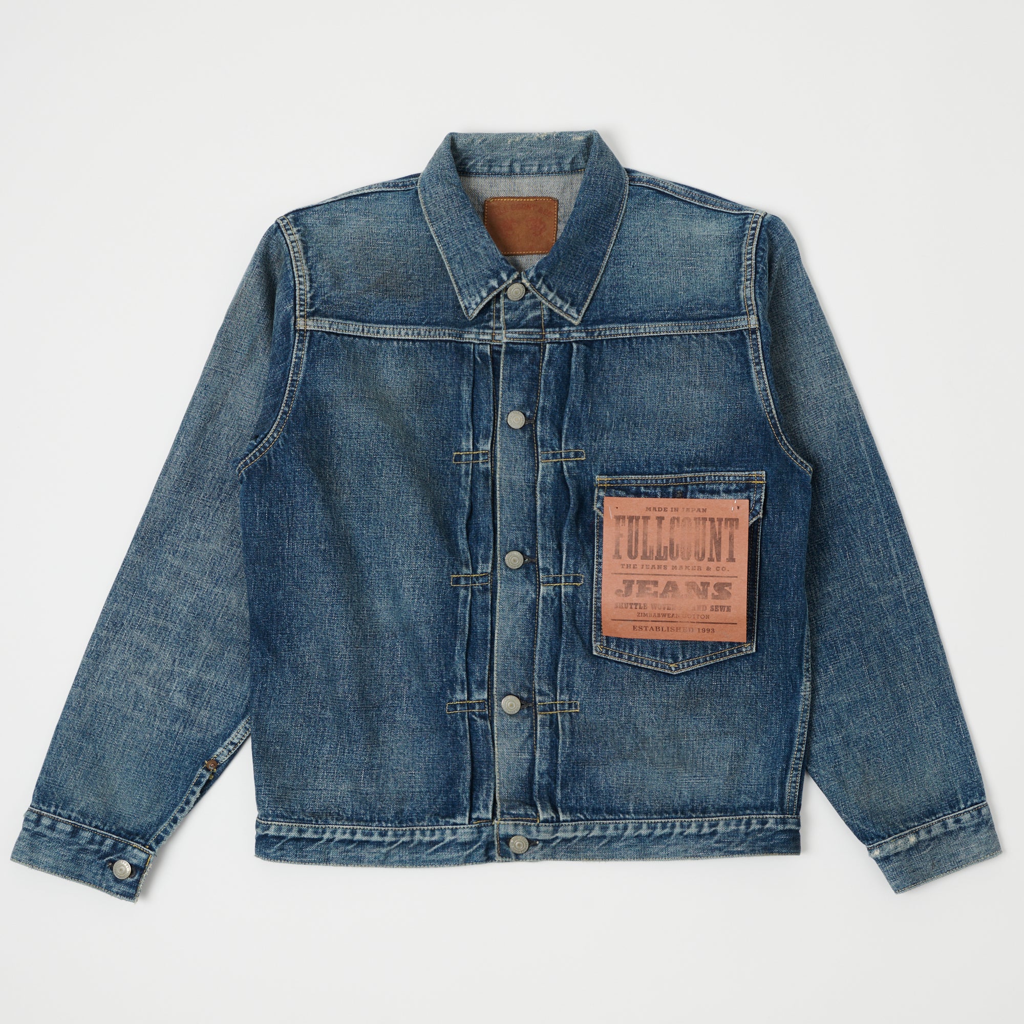 FULLCOUNT 2107 13.75oz Type I Denim Jacket - 'Dartford' Wash