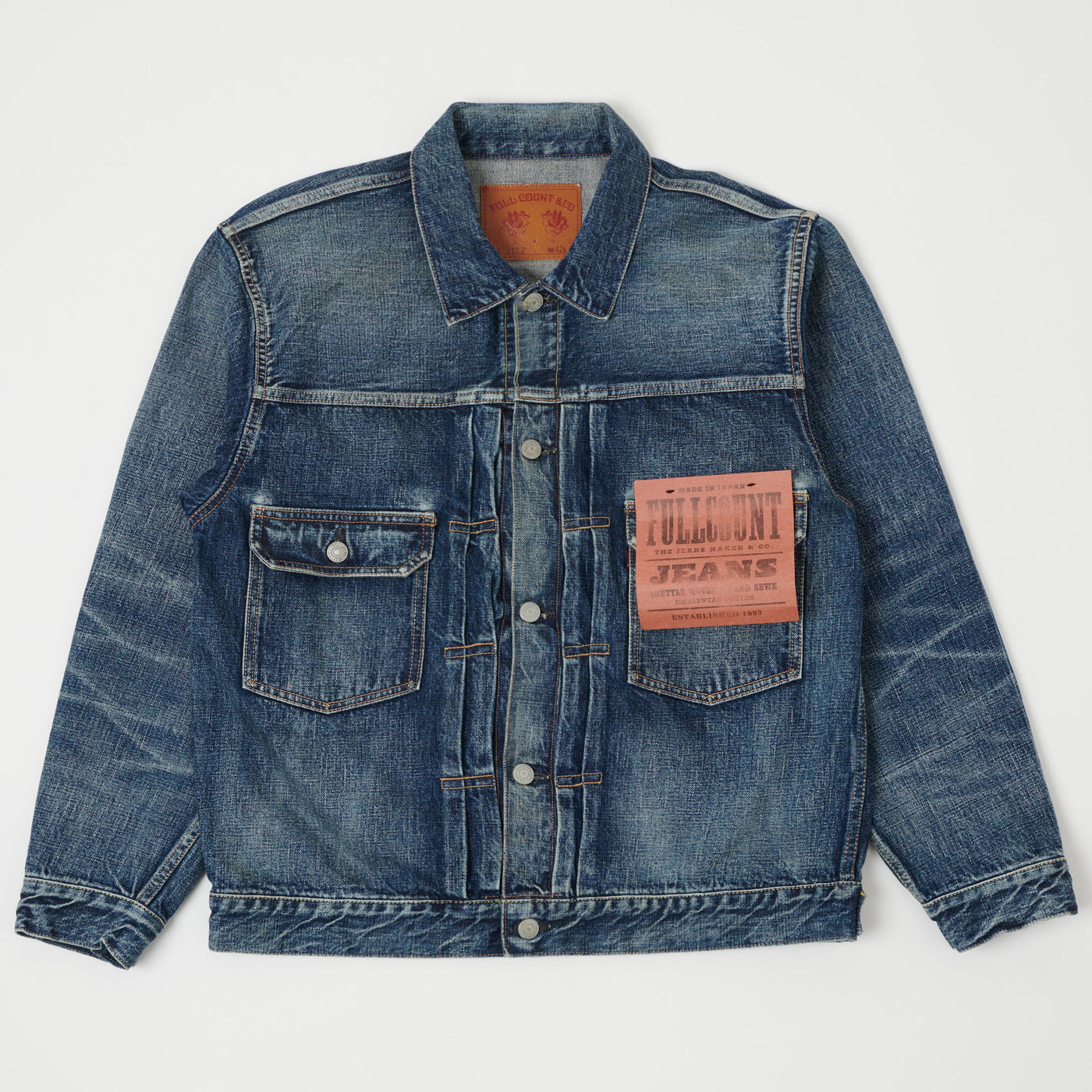FULLCOUNT 2102 13.7oz Type II Denim Jacket - 'Real Killer' Wash