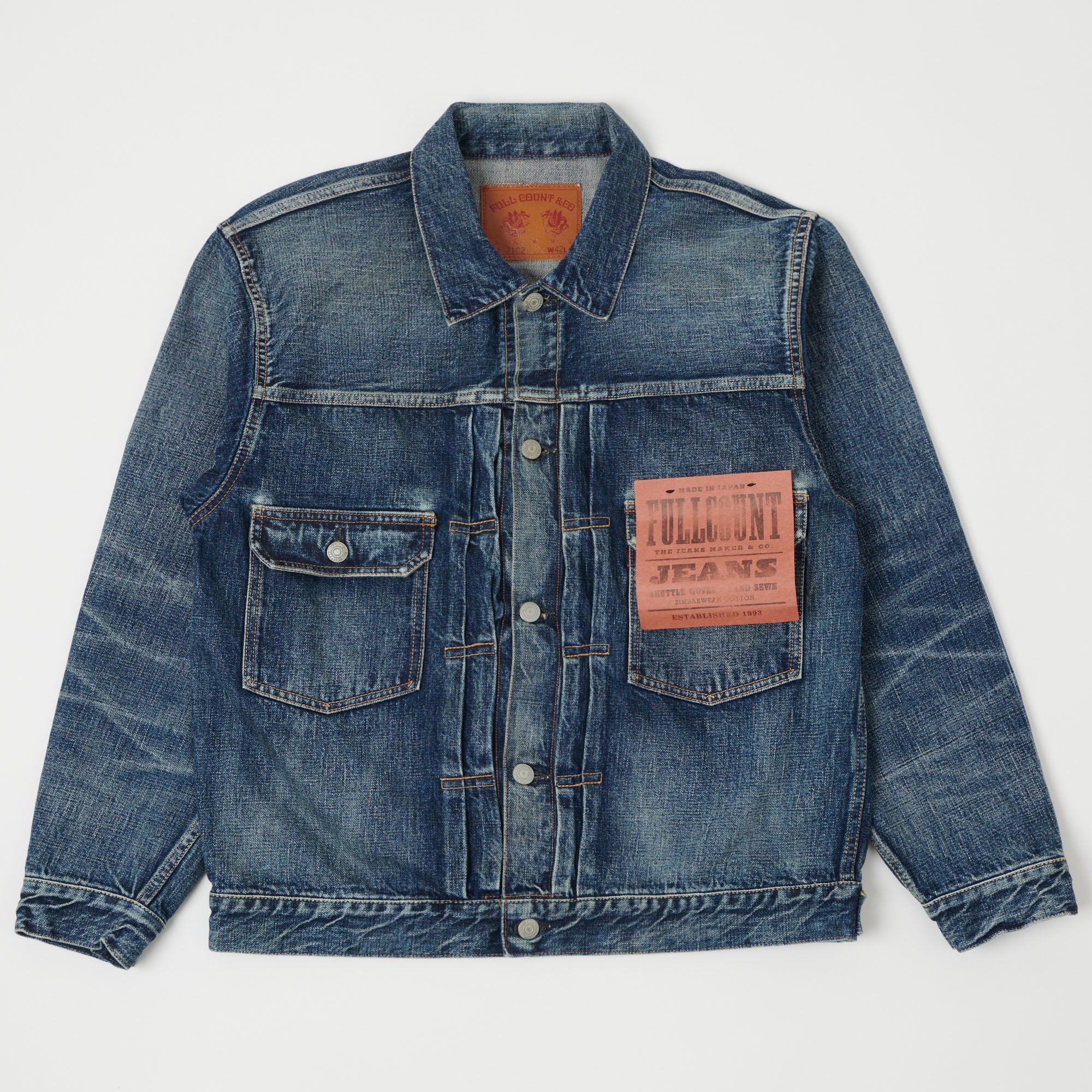 FULLCOUNT 2102 13.7oz Type II Denim Jacket - 'Real Killer' Wash