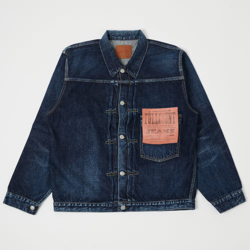 FULLCOUNT 2107 13.75oz Type I Denim Jacket - 'Half Way There' Wash