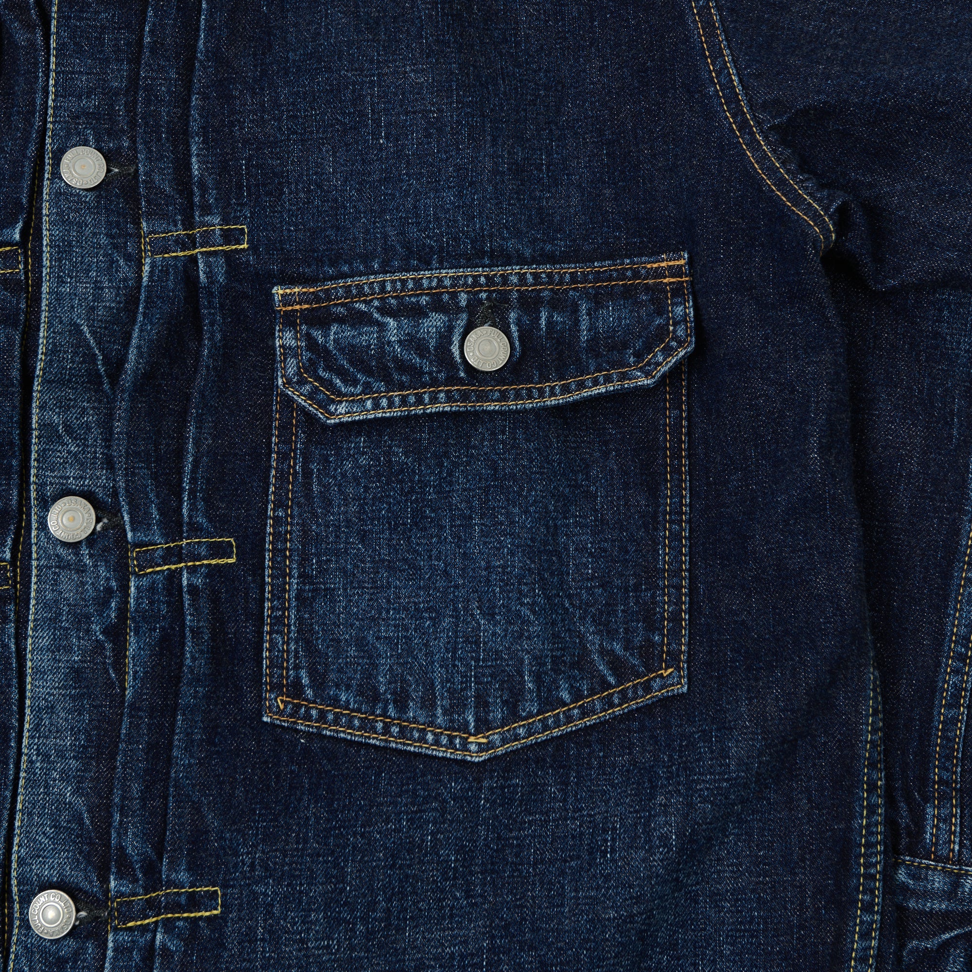 FULLCOUNT 2107 13.75oz Type I Denim Jacket - 'Half Way There' Wash