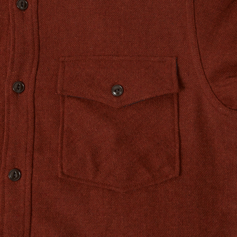 Full Count 4059-3 Plain Wool CPO Shirt - Renga