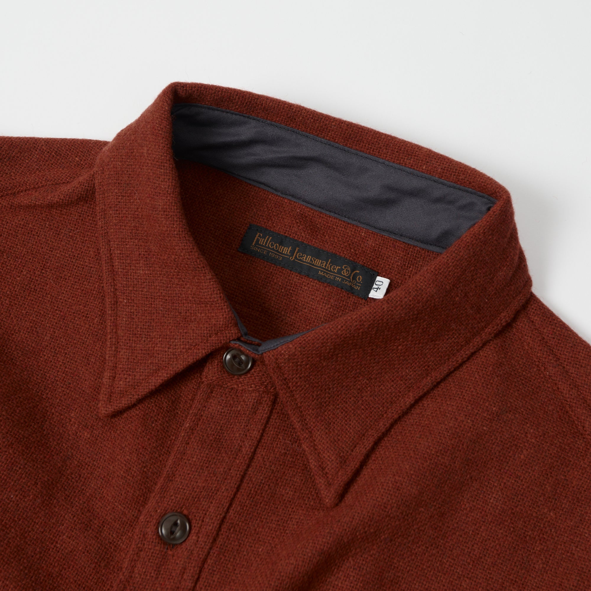FULLCOUNT 4059 Wool CPO Shirt - Renga