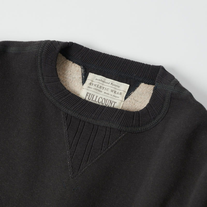 Full Count 3741-22 Set In Sleeve Loopwheel Sweatshirt - Ink Black