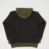 Full Count 3752 'After Hood' Two-tone Hoodie - Ink Black/Olive