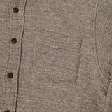 Full Count 4057 Wool Linen Fulling Shirt - Brown