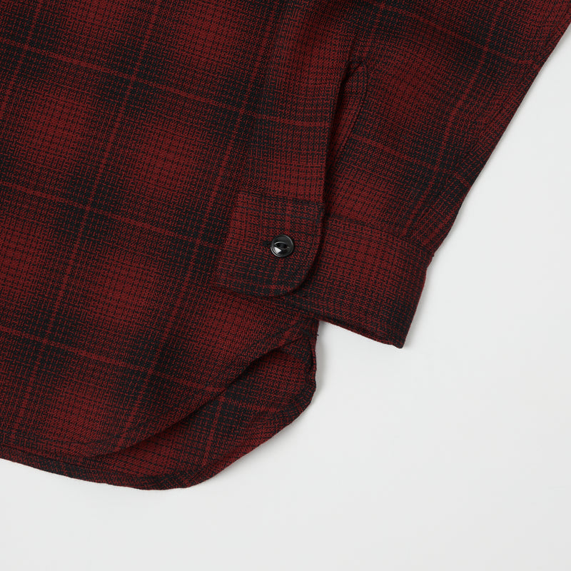 Full Count 4059-2 Ombre Check CPO Shirt - Red