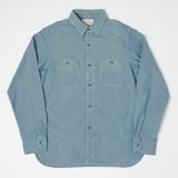 Full Count 4810-22 5oz Original Selvedge Chambray Shirt - Light Blue