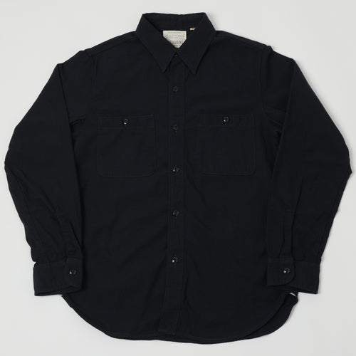FULLCOUNT 4810 5oz Chambray Work Shirt - Black