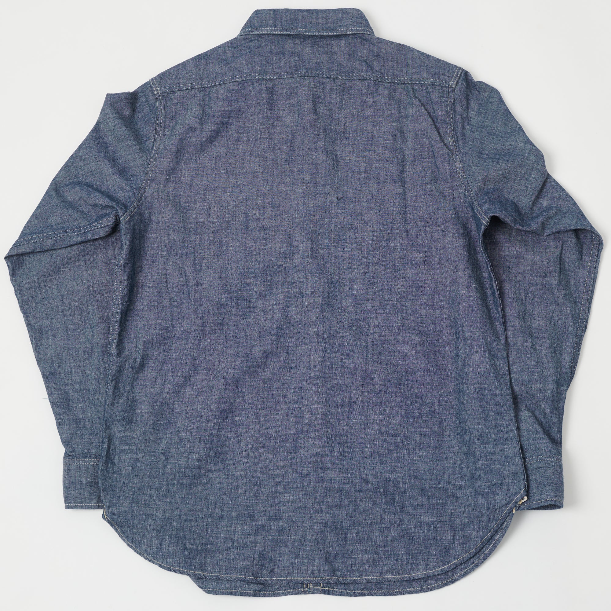 FULLCOUNT 4810 5oz Chambray Work Shirt - Indigo Blue