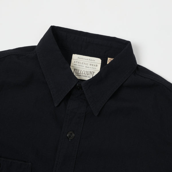 Full Count 4821 5oz Original Selvedge S/S Chambray Shirt - Black