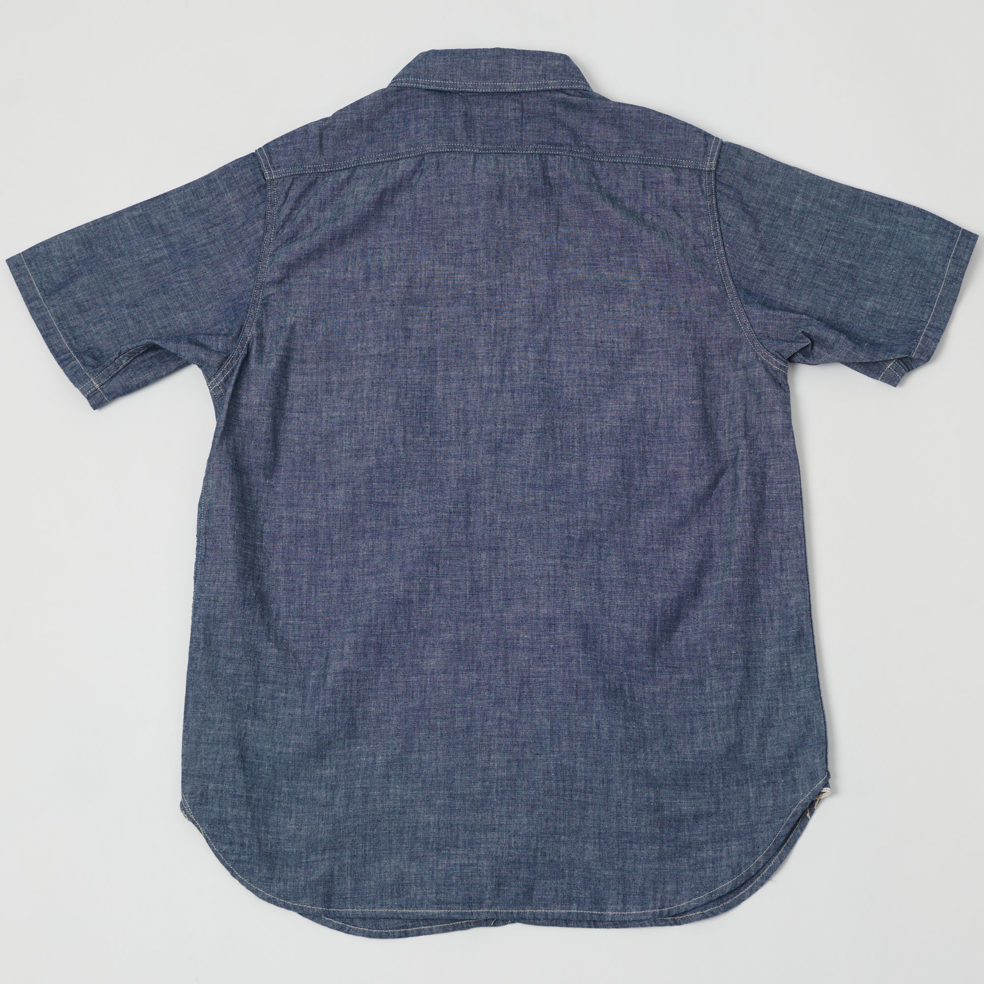 FULLCOUNT 4821 5oz Chambray Work Shirt - Indigo Blue