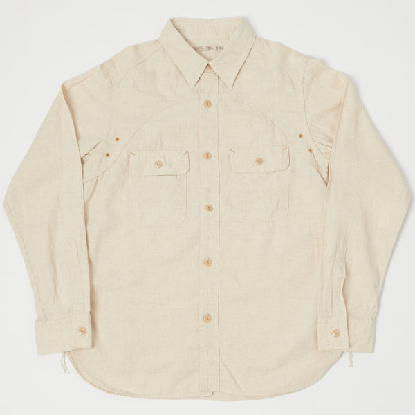 Full Count 4869 Chambray Shirt - Ivory