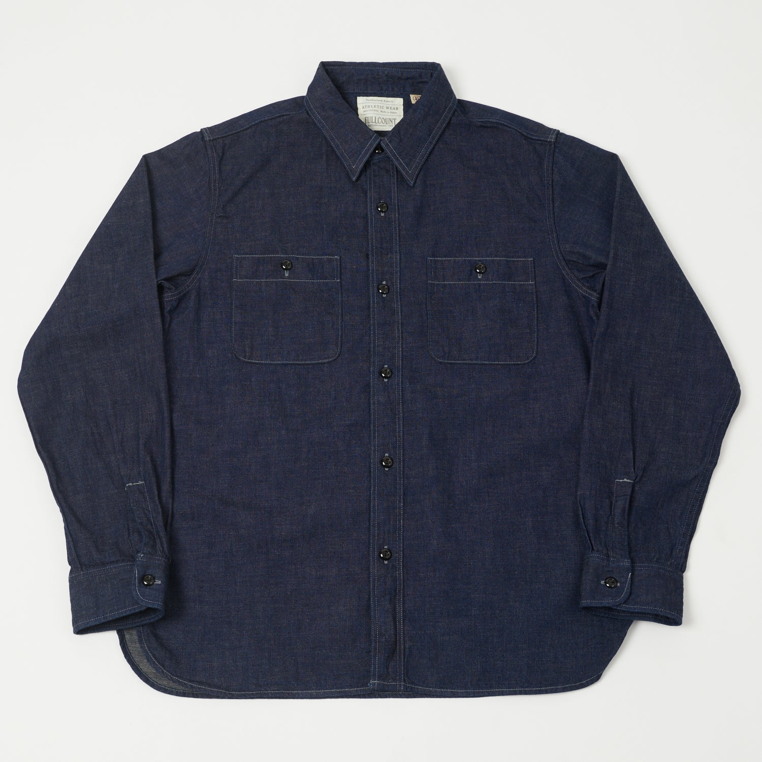 Full Count 4890 Denim Work Shirt - Rinsed | SON OF A STAG