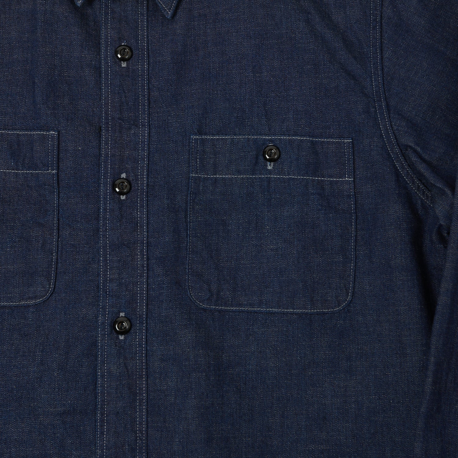 FULLCOUNT 4890 8oz Denim Work Shirt - One Wash