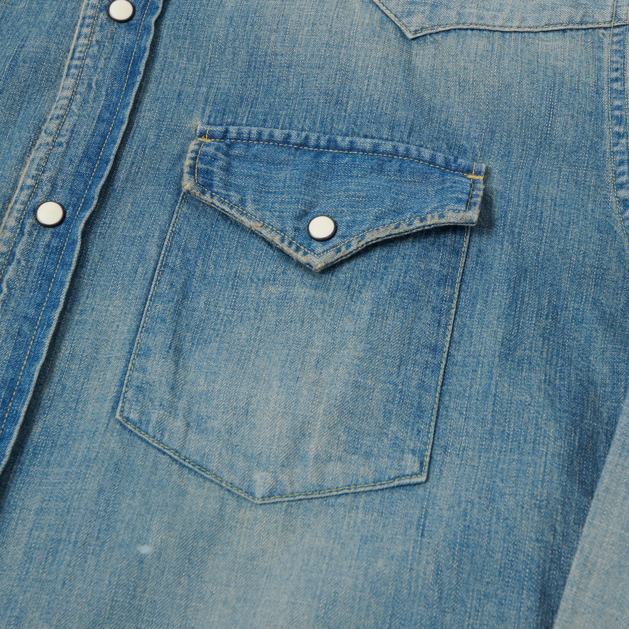 FULLCOUNT 4894 Denim Western Shirt - Heavy Wash