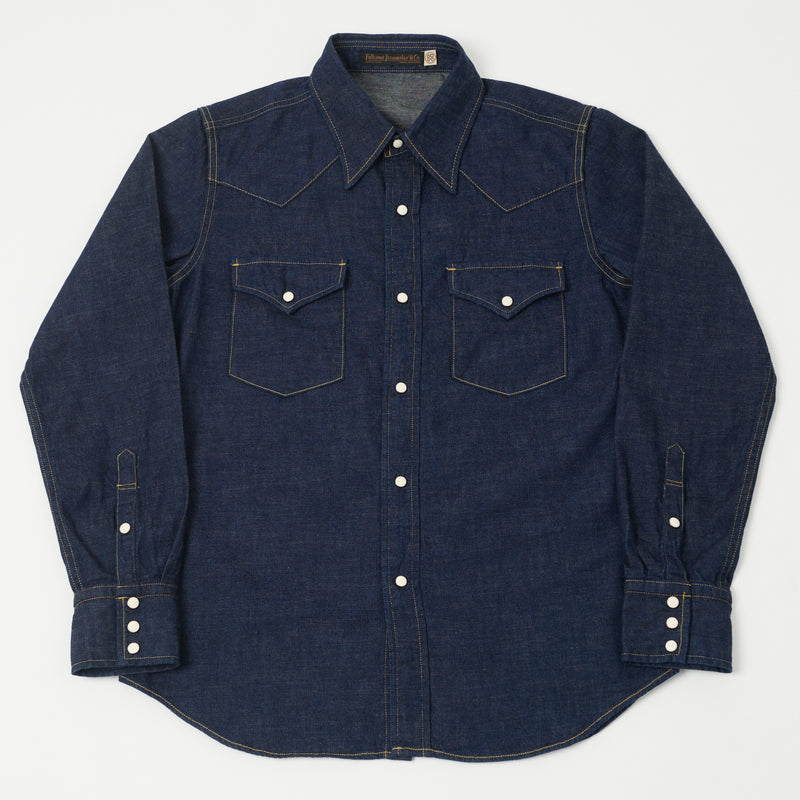 Full Count 4894 Denim Western Shirt - Rinsed | SON OF A STAG