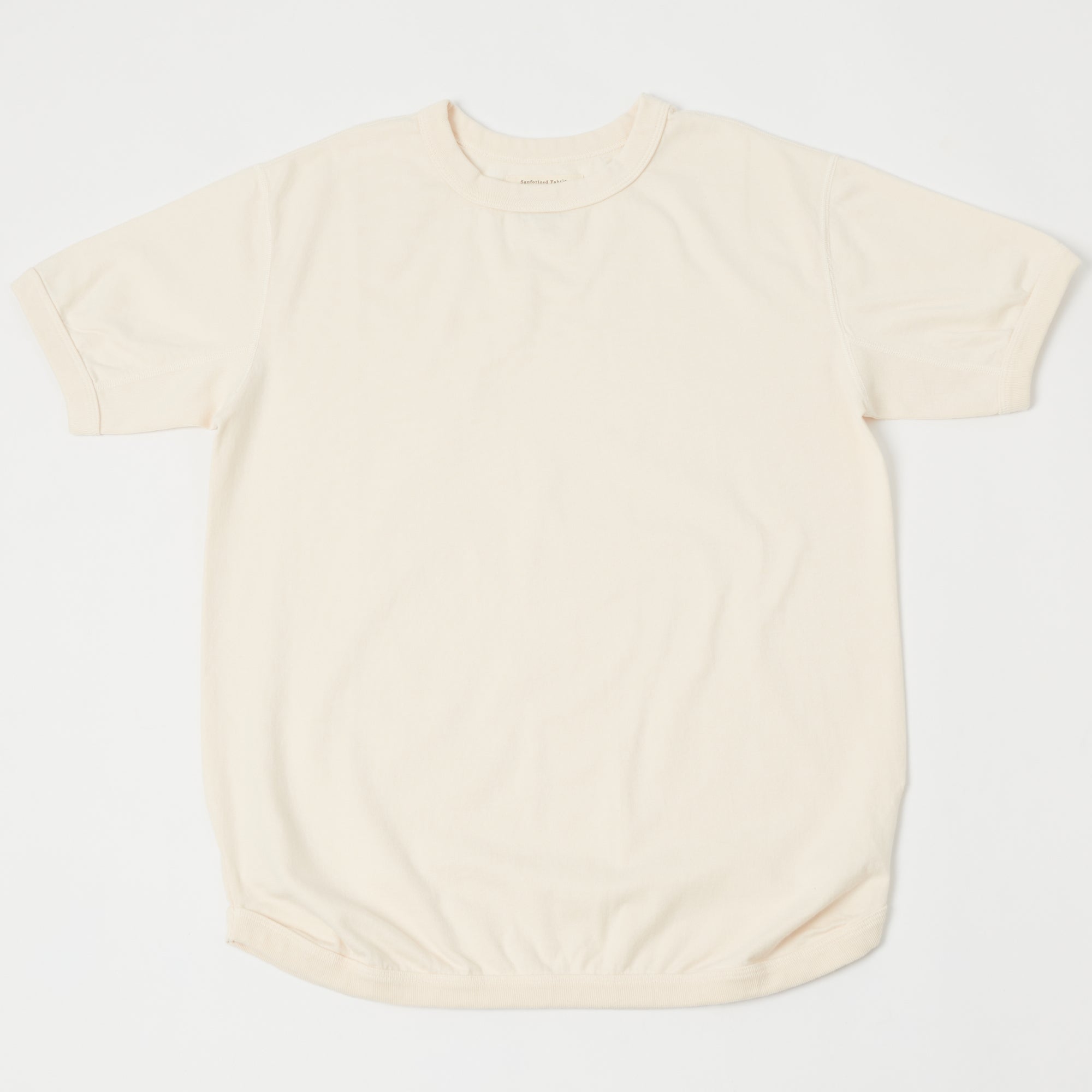 FULLCOUNT 5222 Flat Seam Heavyweight T-Shirt - Ecru