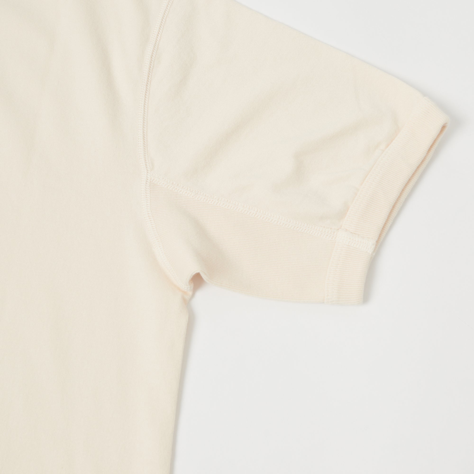 FULLCOUNT 5222 Flat Seam Heavyweight T-Shirt - Ecru