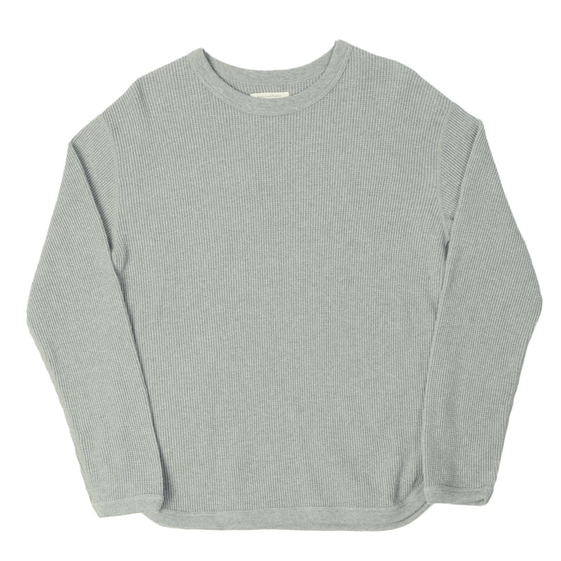 Full Count 5964 Heavyweight Waffle LS Tee - Heather Grey