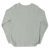 Full Count 5964 Heavyweight Waffle LS Tee - Heather Grey