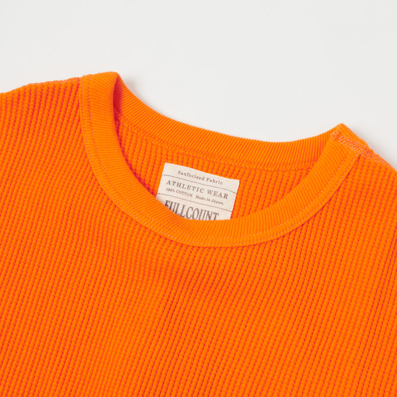 Full Count 5964S Heavyweight Waffle S/S Tee - Orange