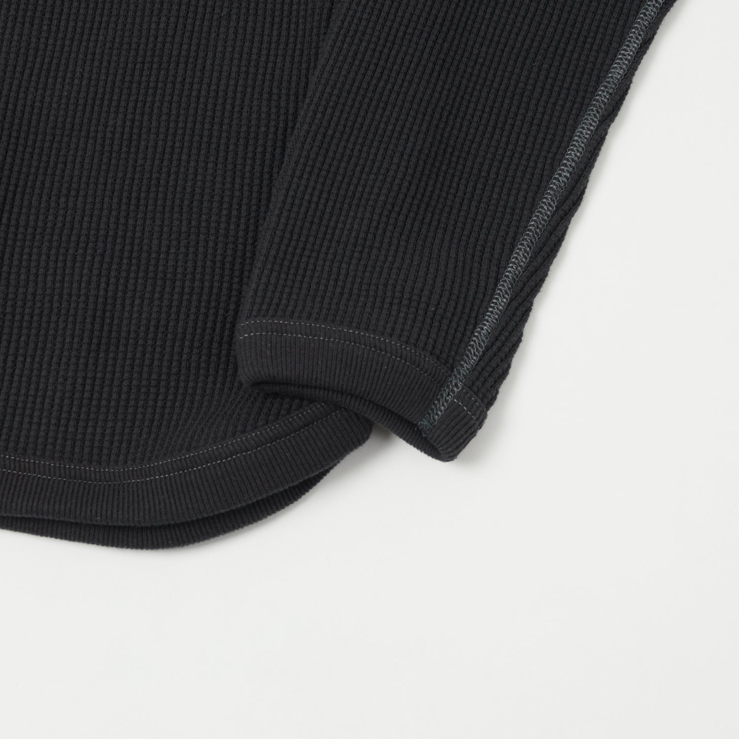 FULLCOUNT 5964 Heavyweight Waffle T-Shirt - Ink Black