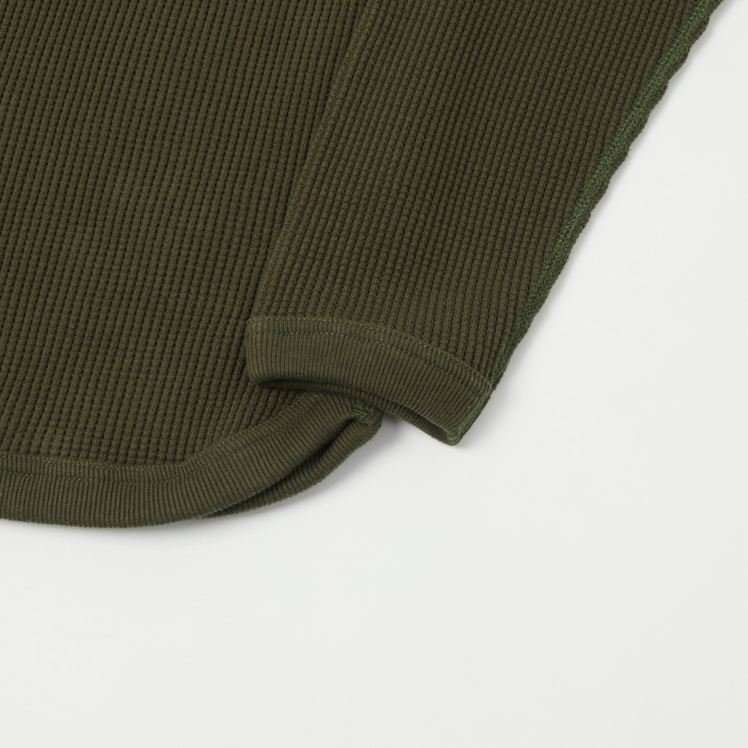 FULLCOUNT 5964 Heavyweight Waffle T-Shirt - Khaki