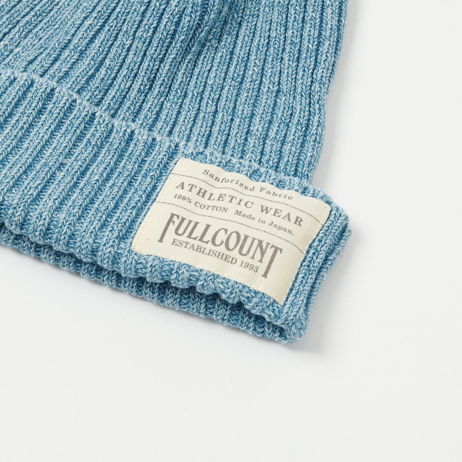FULLCOUNT 6817 Rib Watch Cap - Faded Indigo