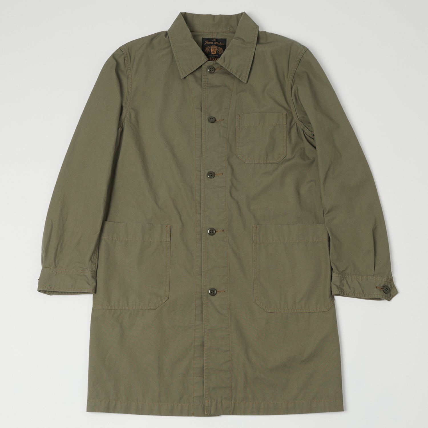 FULLCOUNT 2888 Poplin Atelier Coat - Ash Green