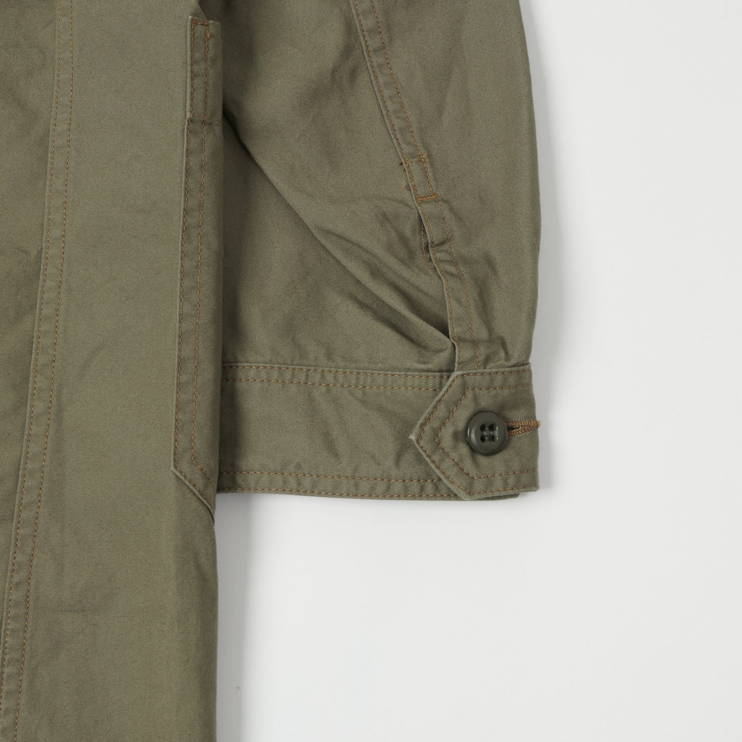 FULLCOUNT 2888 Poplin Atelier Coat - Ash Green