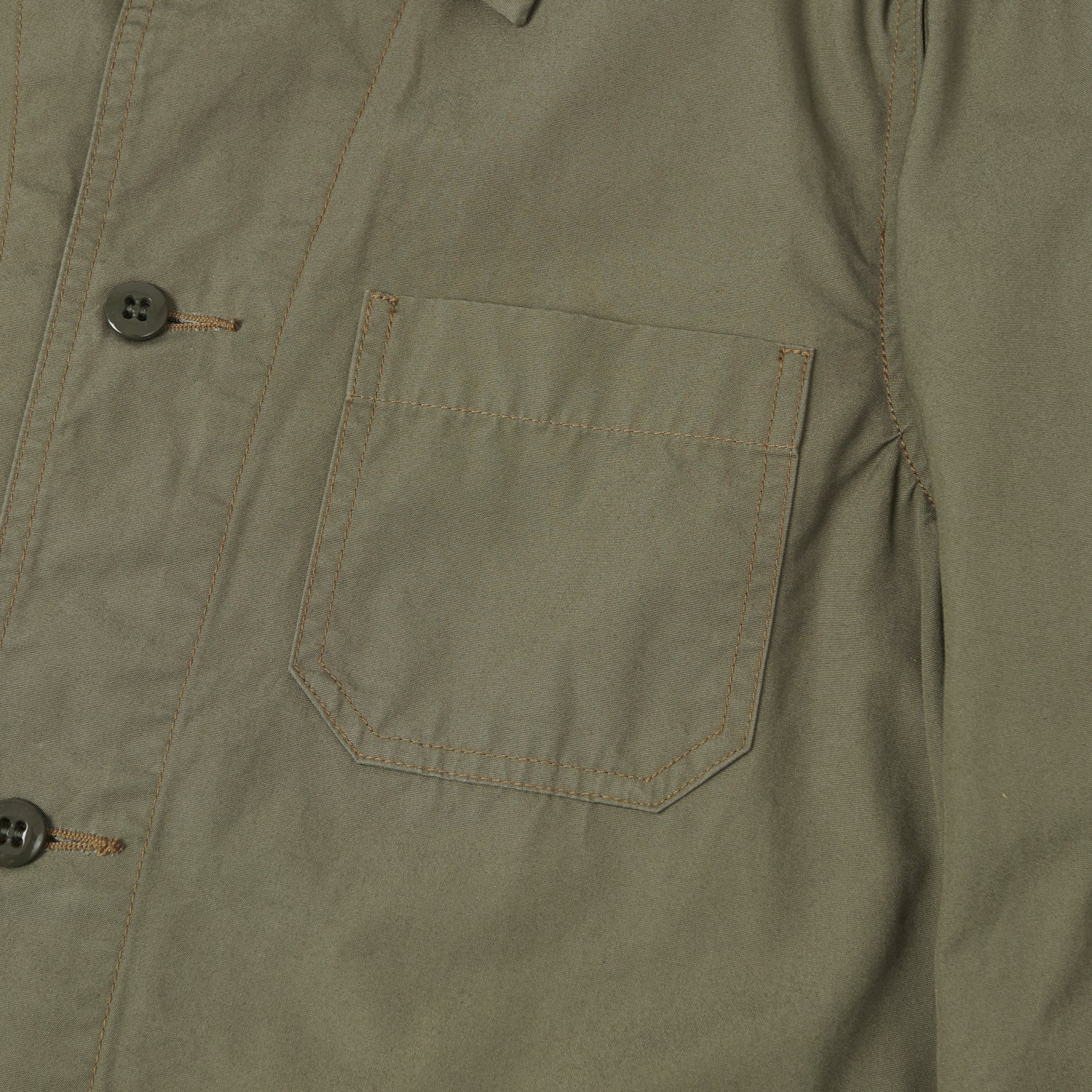 FULLCOUNT 2888 Poplin Atelier Coat - Ash Green