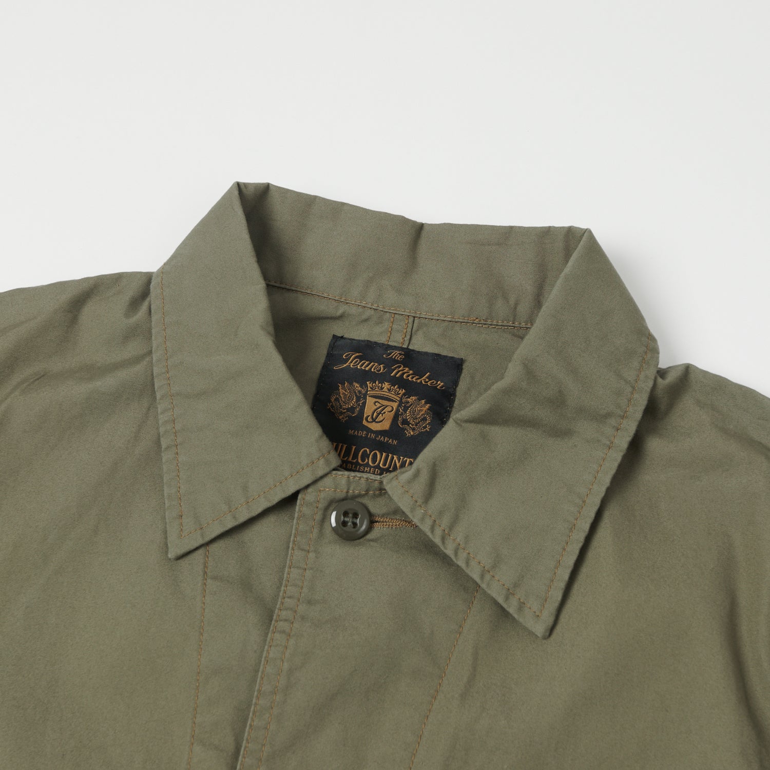 FULLCOUNT 2888 Poplin Atelier Coat - Ash Green