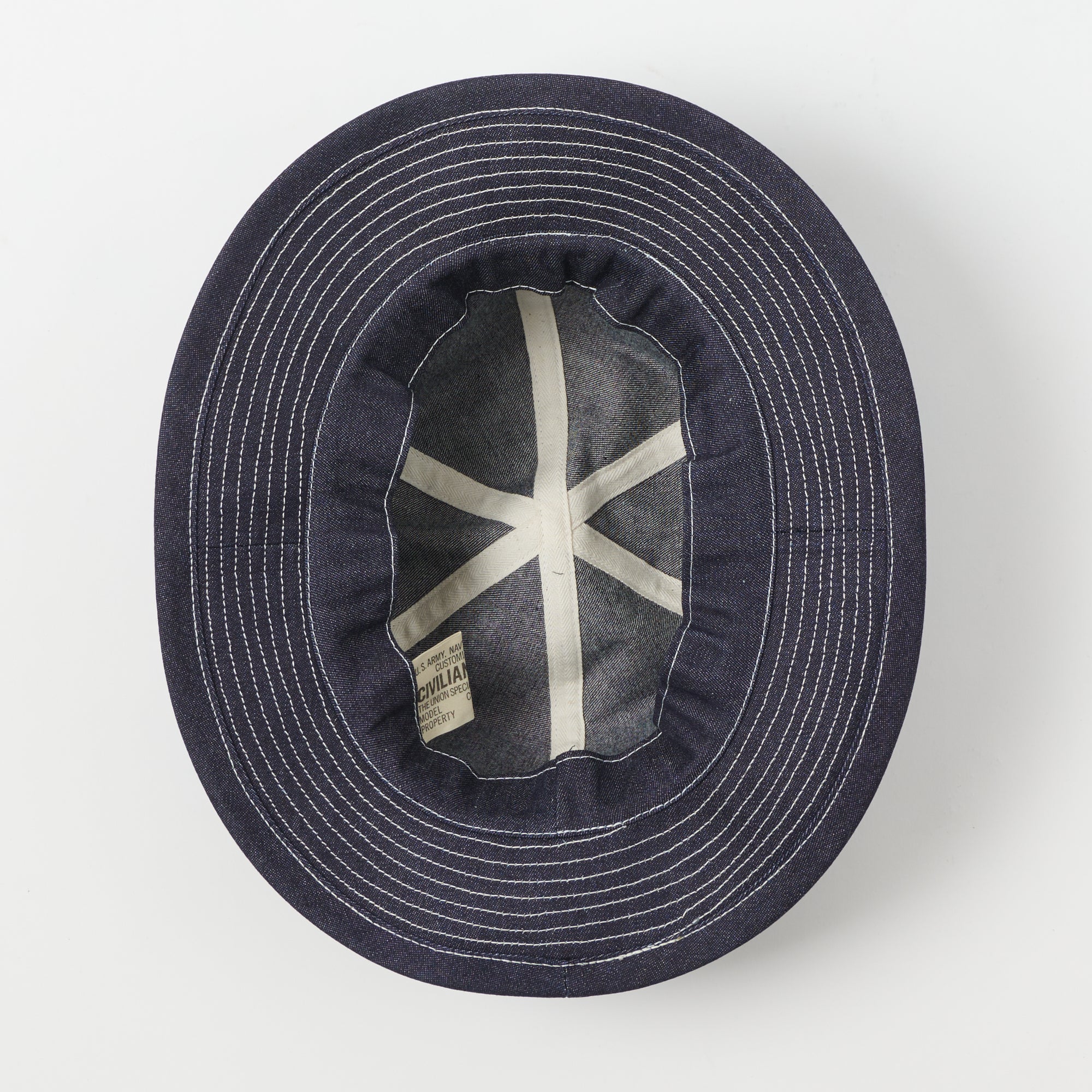 Freewheelers & Co U.S. Army 10oz Field Hat - Indigo Denim