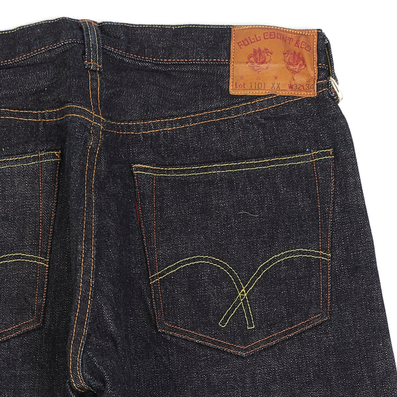 Full Count 1101XXW 15.5oz Regular Straight Jean - One Wash