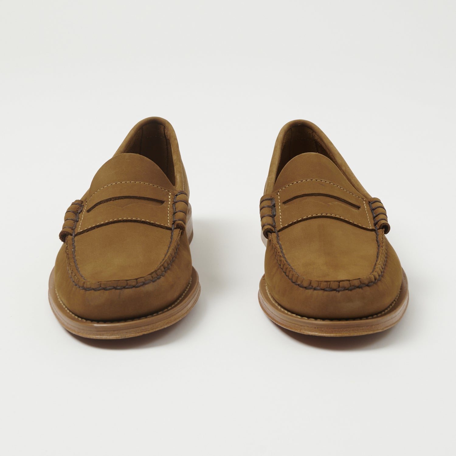 G.H. BASS weejuns ラーソン G.H. Bass & Co. Weejun Larson Moc Penny Loafer - Tan Nubuck – SON