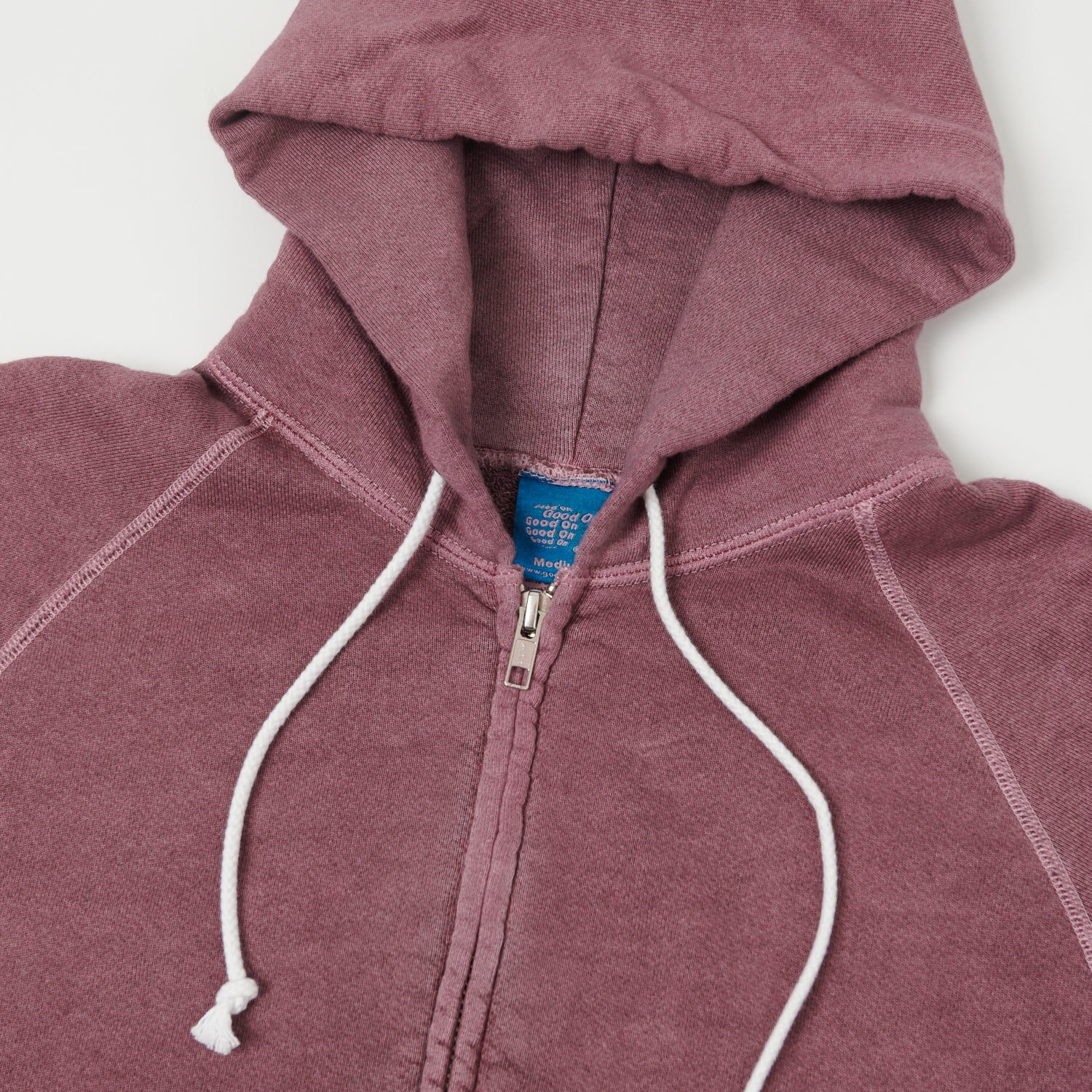 Good On Raglan Sleeve Zip Through Hoodie - Azuki