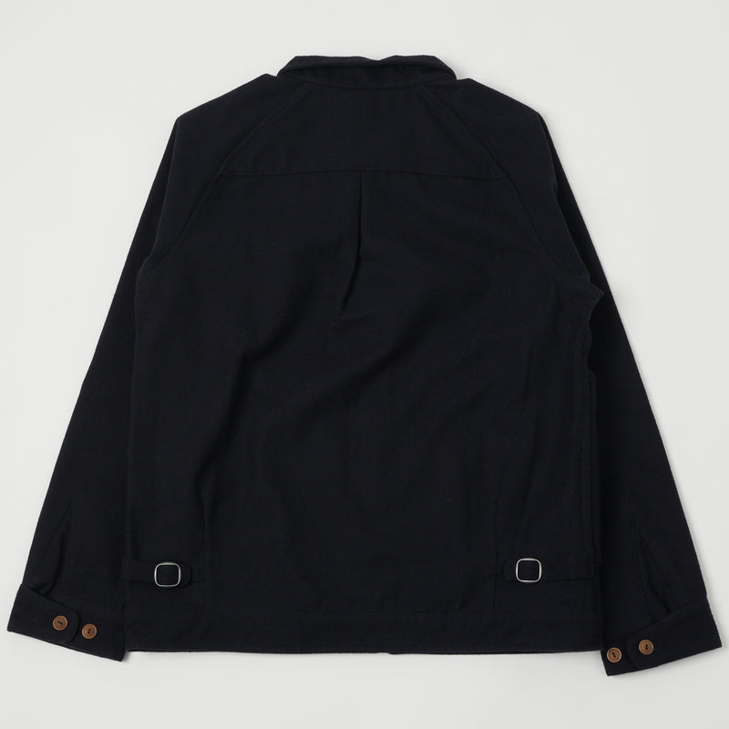 Gorouta 0310 Wool Zip Jacket - Navy