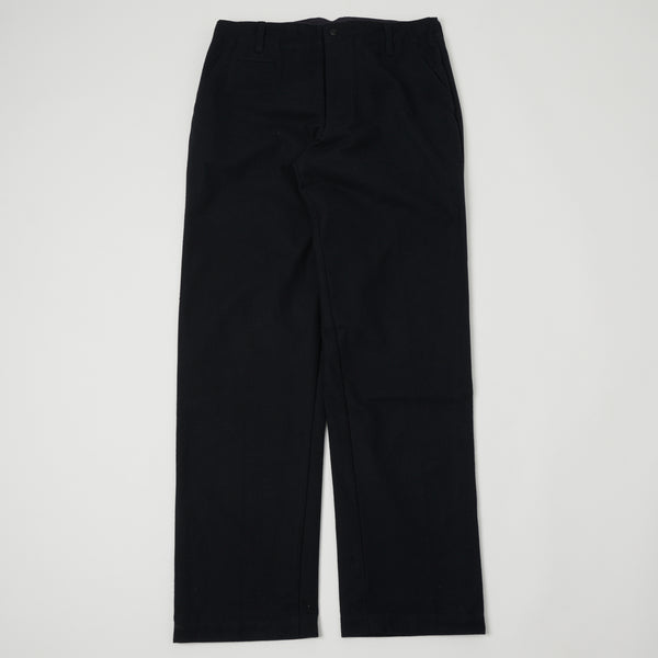 Gorouta 0404 Pleated Wool Trouser - Navy