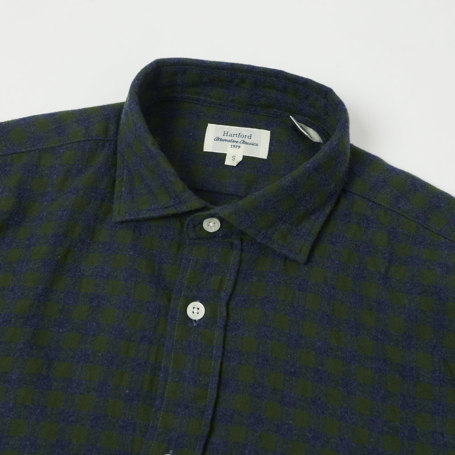 Hartford 'Paul' Gingham Shirt - Green