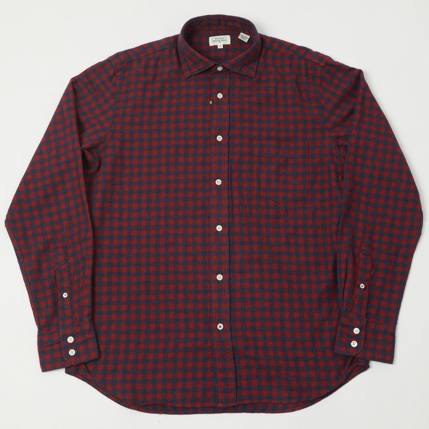 Hartford 'Paul' Gingham Shirt - Red