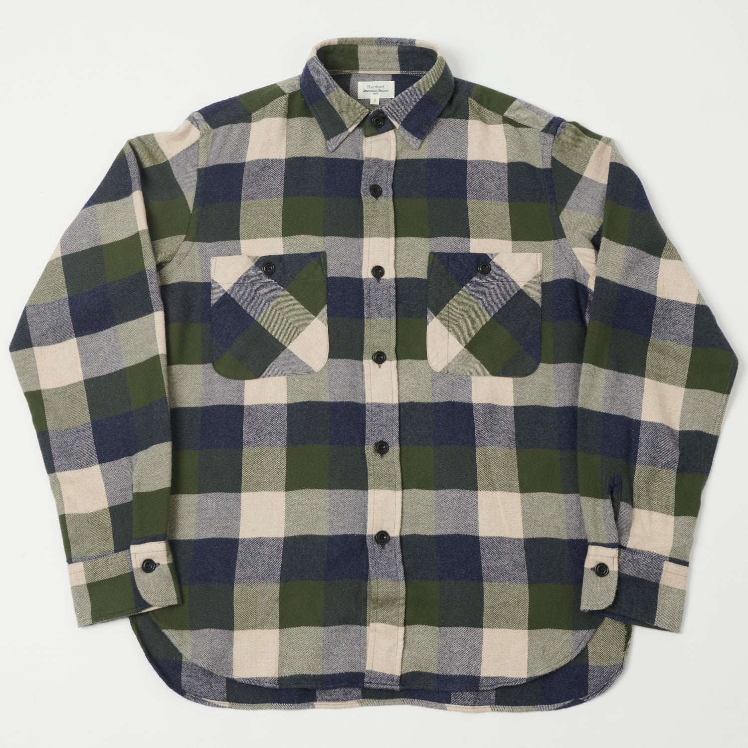 Hartford 'Percey' Check Shirt - Army