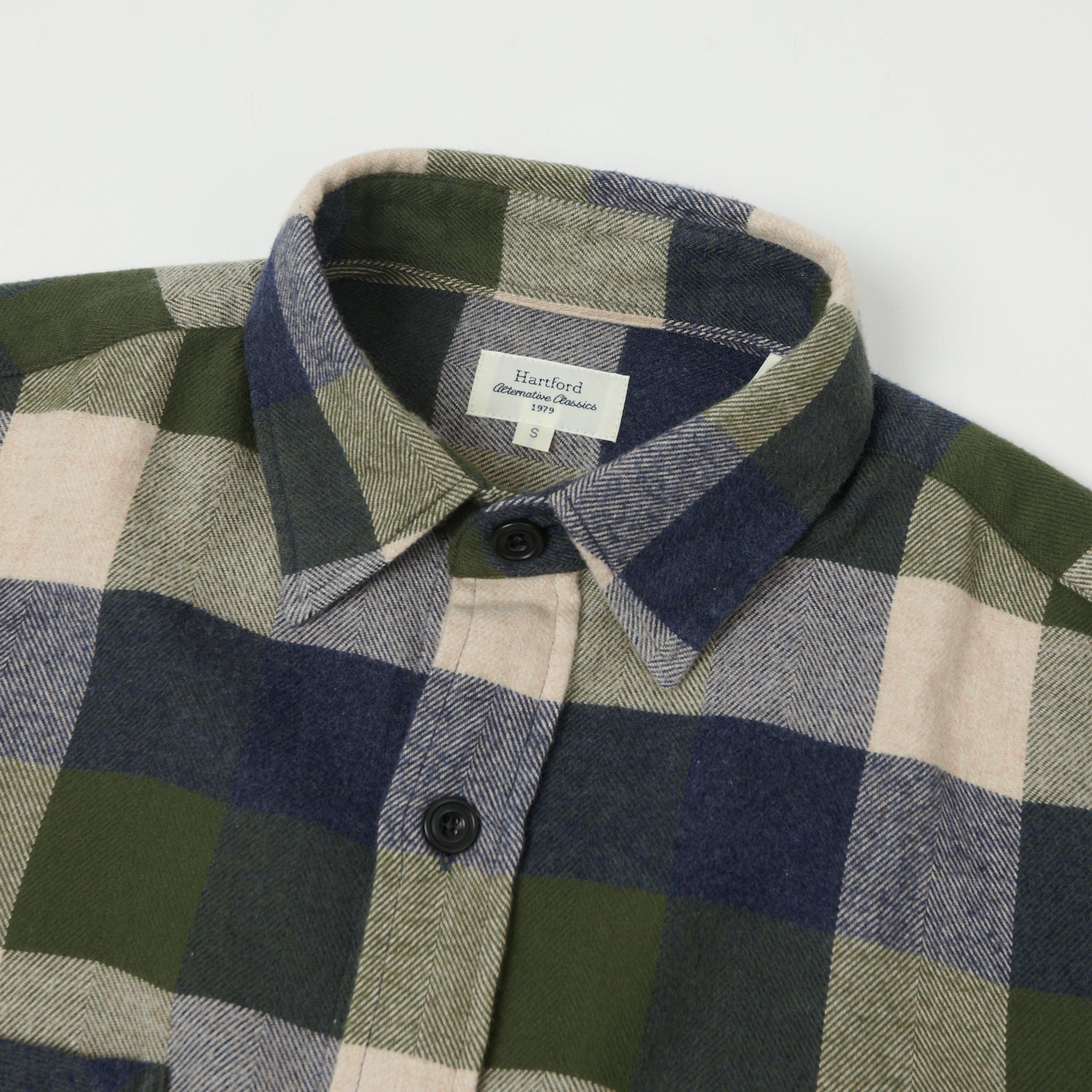 Hartford 'Percey' Check Shirt - Army